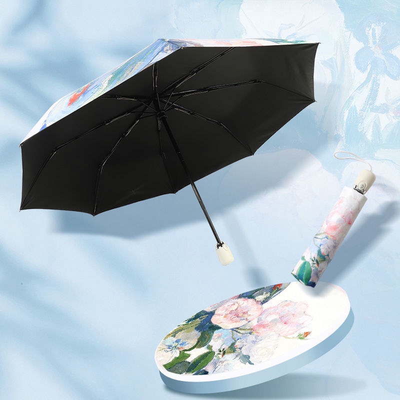 Dù Chống Nắng/Mưa Siêu Nhẹ 50% Thiết Kế Nhỏ Gọn Siêu Nhẹ Tiện Dụng Cho Nữ