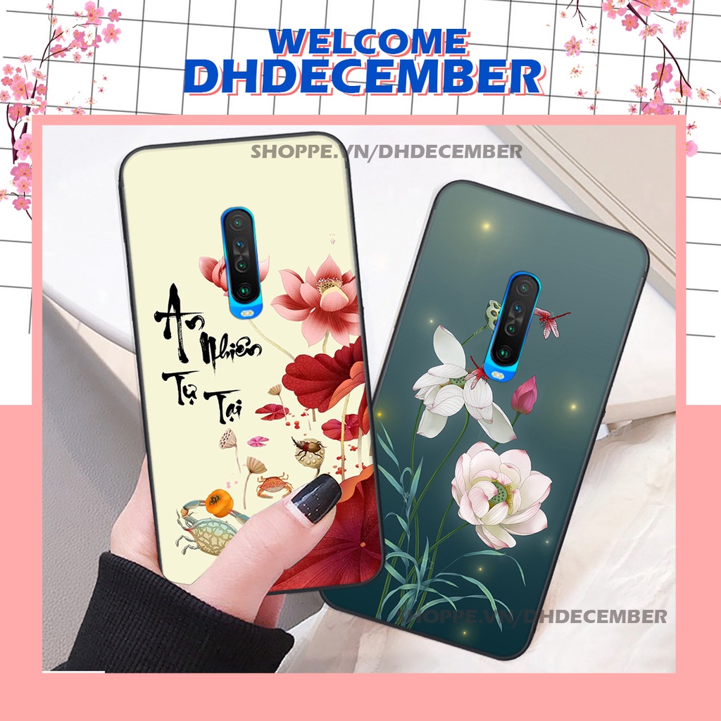 Ốp lưng Xiaomi REDMI K30 in hình thư pháp tâm an vạn sự an ,mã đáo thành công SIÊU CHẤT