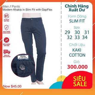 [XUẤT XỊN] QUẦN KAKI NAM G.A..P SLIM FIT MÀU XANH NAVY👖👖 FO76 SHOP👖👖