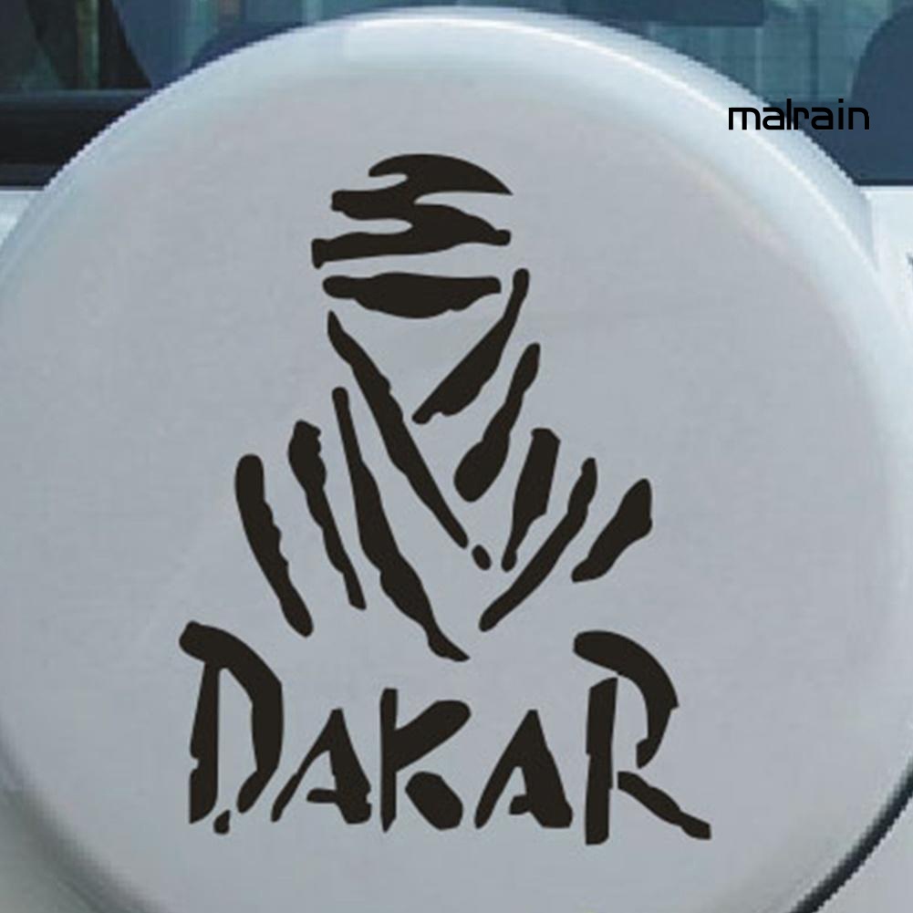 Miếng Dán Trang Trí Phản Quang In Chữ Ma Dakar Độc Đáo Dành Cho Xe Hơi