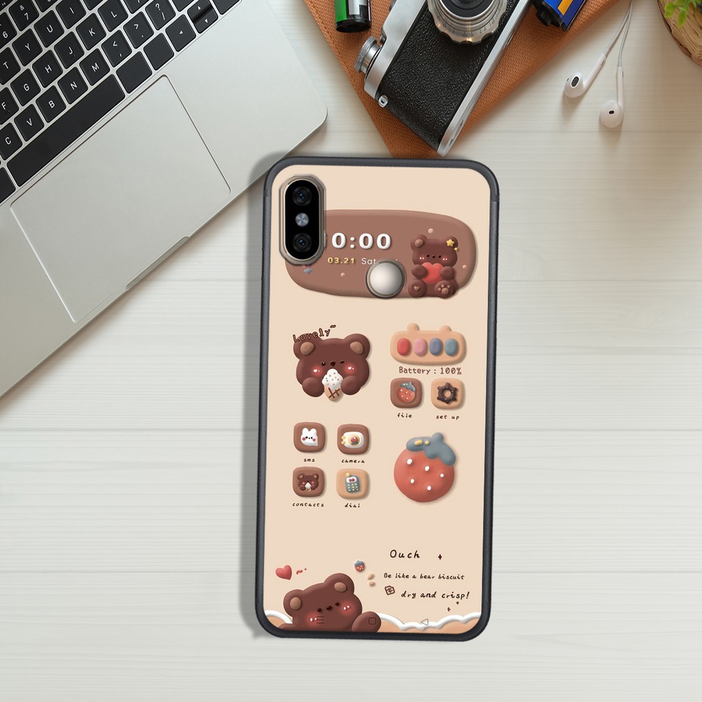 ỐP LƯNG XIAOMI REDMI NOTE 5 - NOTE 5 PRO - NOTE 6 - NOTE 6 PRO, IN HÌNH GẤU NÂU CHOCOLATE ĐÁNG YÊU.