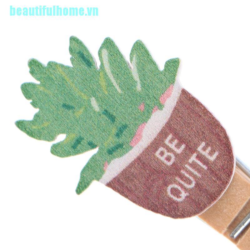 Set 10 Kẹp Gỗ Hình Cây Dễ Thương | BigBuy360 - bigbuy360.vn