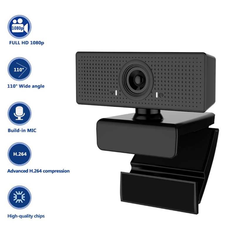 Webcam Hd 1080p Với Micro Góc Rộng 110 2 Triệu Pixels C60