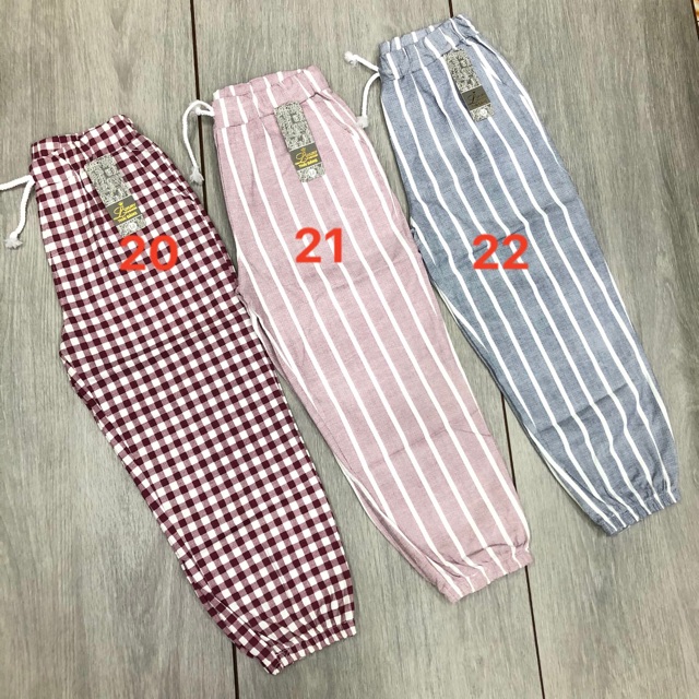 [Mã FAMAYWA giảm 10K đơn 50K] QUẦN BAGGY THUN KẺ SỌC- CARO [HÌNH THẬT] [FREESHIP] | BigBuy360 - bigbuy360.vn