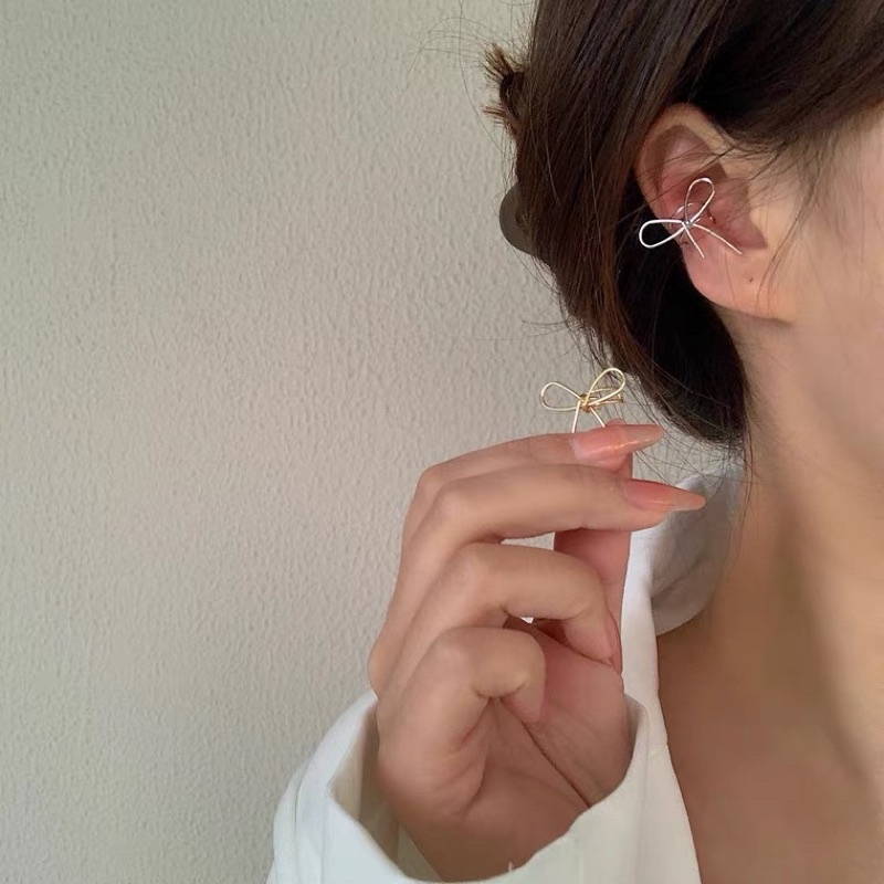 1 CHIẾC bông ati kẹp vành nơ dễ thương