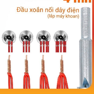 Tbti90- đầu xoắn nối dây điện 2.5mm lắp máy khoan