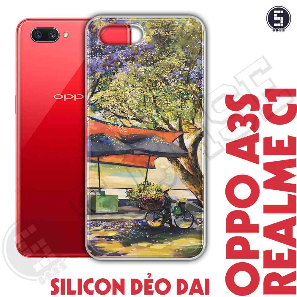Ốp điện thoại REALME C1 / OPPO A3S Dẻo Chống Shock Nhiều Mẫu Tuyển Tập 12 Phố Cổ Sơn Dầu A3501-CL12