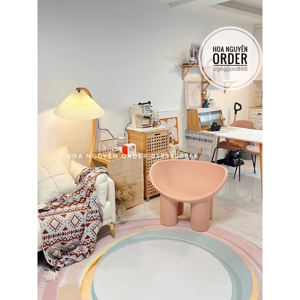 Roly poly chair  hàng nhập khẩu phong cách bắc âu kèm đệm