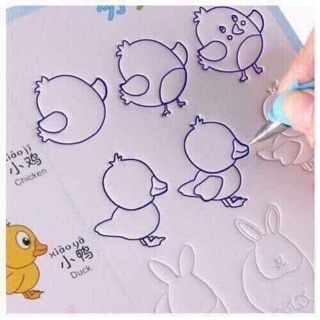Sét 3 vở tập viết kèm bút cho bé