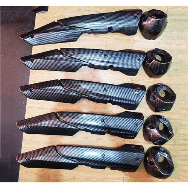 Ốp bô và chụp đít bô exciter 155 cacbon