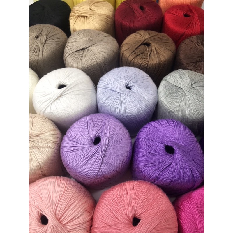 Sợi tơ lanh Yamma wool cuộn 50gr ,  mềm mượt - tự nhiên - kháng khuẩn và thoáng mát - dùng tốt cho cả trẻ em