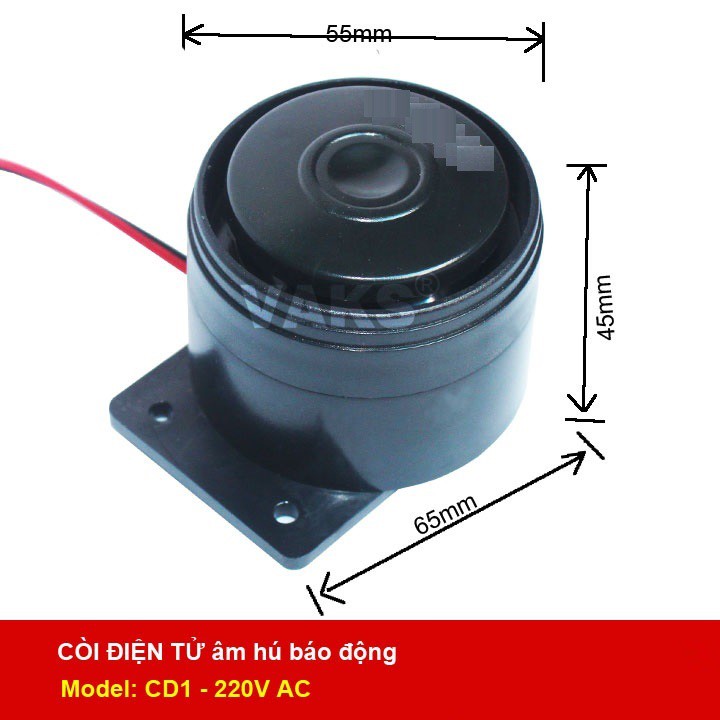 Bộ 2 Còi Hú Báo Động Báo Trộm 220v AL02