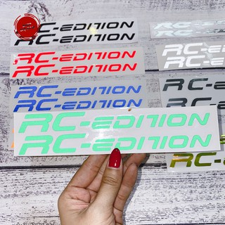 Tem decal dán phuộc phản quang chữ RC-Edition cho nhiều dòng xe, màu sắc đa dạng