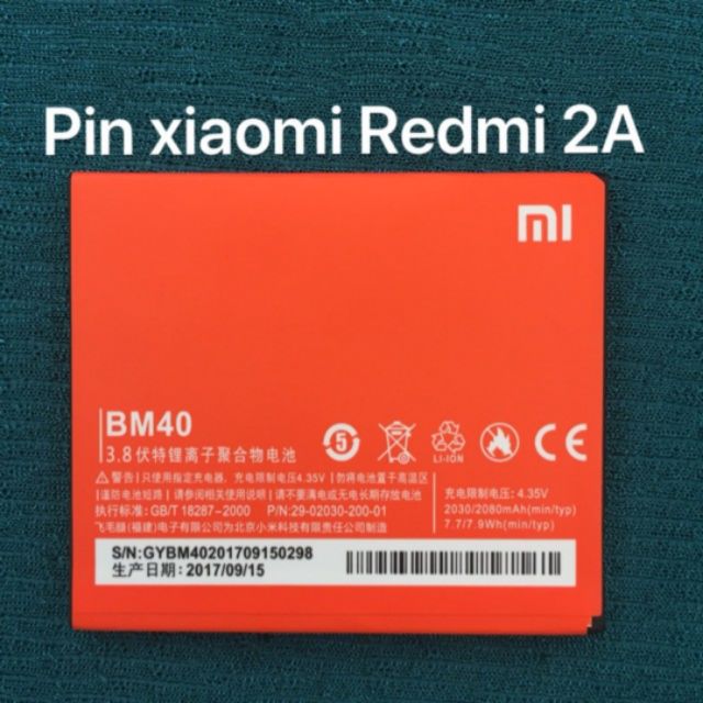 Pin xịn Xiaomi Redmi 2A (BM40) hàng nhập khẩu bh 6 tháng
