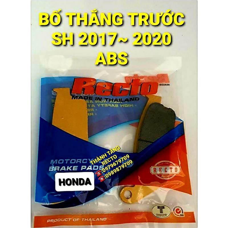 BỐ THẮNG TRƯỚC SH 2017 ~ 2020 (ABS) RECTO THAILAND