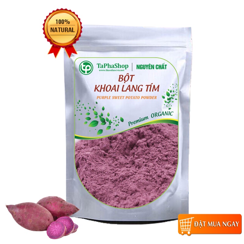 [Hàng Công Ty] Bột khoai lang tím - Túi lớn loại 500gram - Thảo Dược Tấn Phát