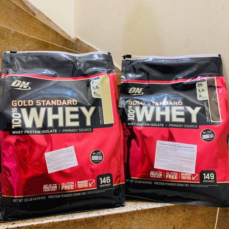 Sữa Tăng Cơ, Phát Triển Cơ, Bổ Sung Protein Optimum Nutrition Gold Standard 100% Whey 10Lbs