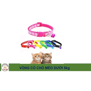 VÒNG CỔ CHÓ MÈO DƯỚI 5KG