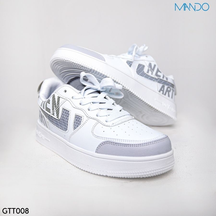 Giày Sneaker Thể Thao Trắng Nam Nữ MANDO Cổ ThấpĐế Cao Tăng Chiều Cao Kiểu Dáng Basic Unisex Thời Trang Hàn Quốc GTT008 | BigBuy360 - bigbuy360.vn