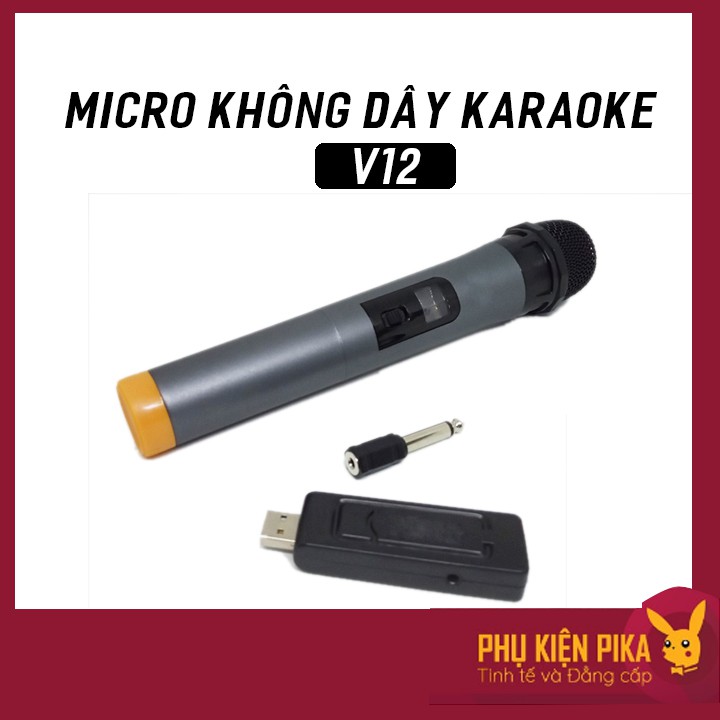 Micro karaoke V12 micro không dây