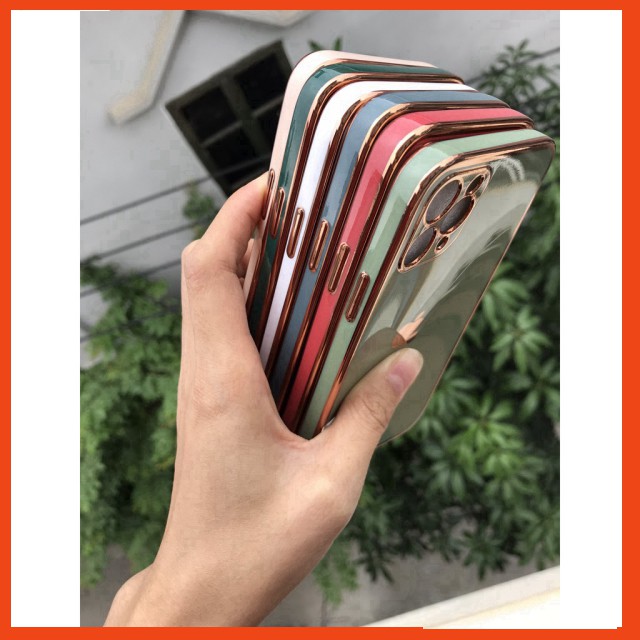 Ốp dẻo viền vuông giả IPhone 12 bảo vệ camera | BigBuy360 - bigbuy360.vn