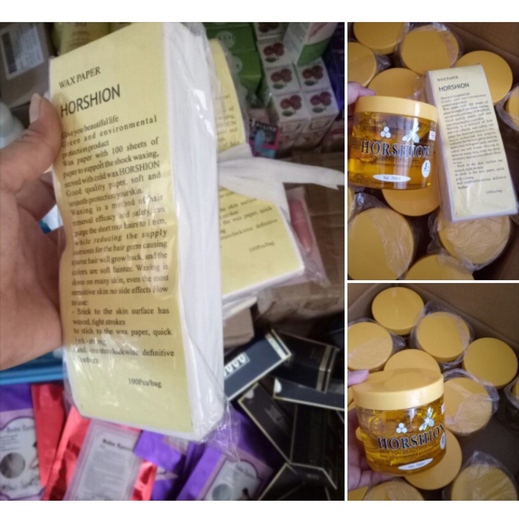 Combo wax lông Horshion và giấy wax