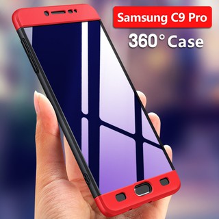Ốp điện thoại nhựa cứng chống ăn mòn kèm khả năng bảo vệ 360 độ đầy độc đáo cho Samsung Galaxy C9 Pro 360