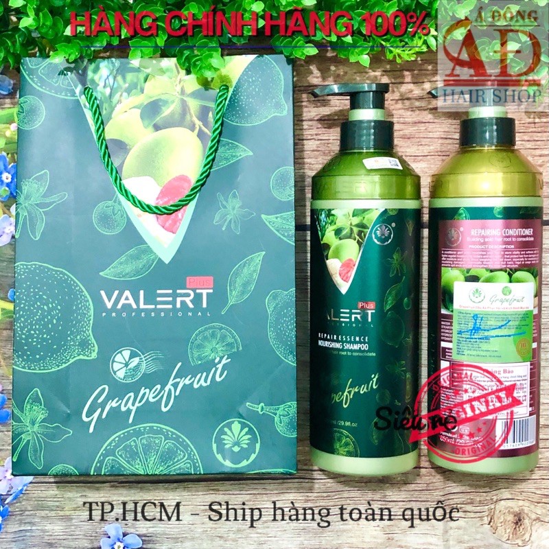 [Chính hãng][Hot] Bộ dầu gội xả bưởi Valert Grapefruit siêu mượt ngăn rụng mọc tóc 850mlx2 + Tinh dầu 60ml | BigBuy360 - bigbuy360.vn