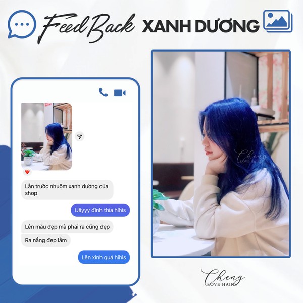 Thuốc Nhuộm Tóc Màu XANH DƯƠNG | Chenglovehair, Chenglovehairs