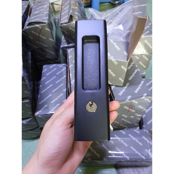 Tay nắm âm kết hợp khóa cửa lùa cao cấp CH8020