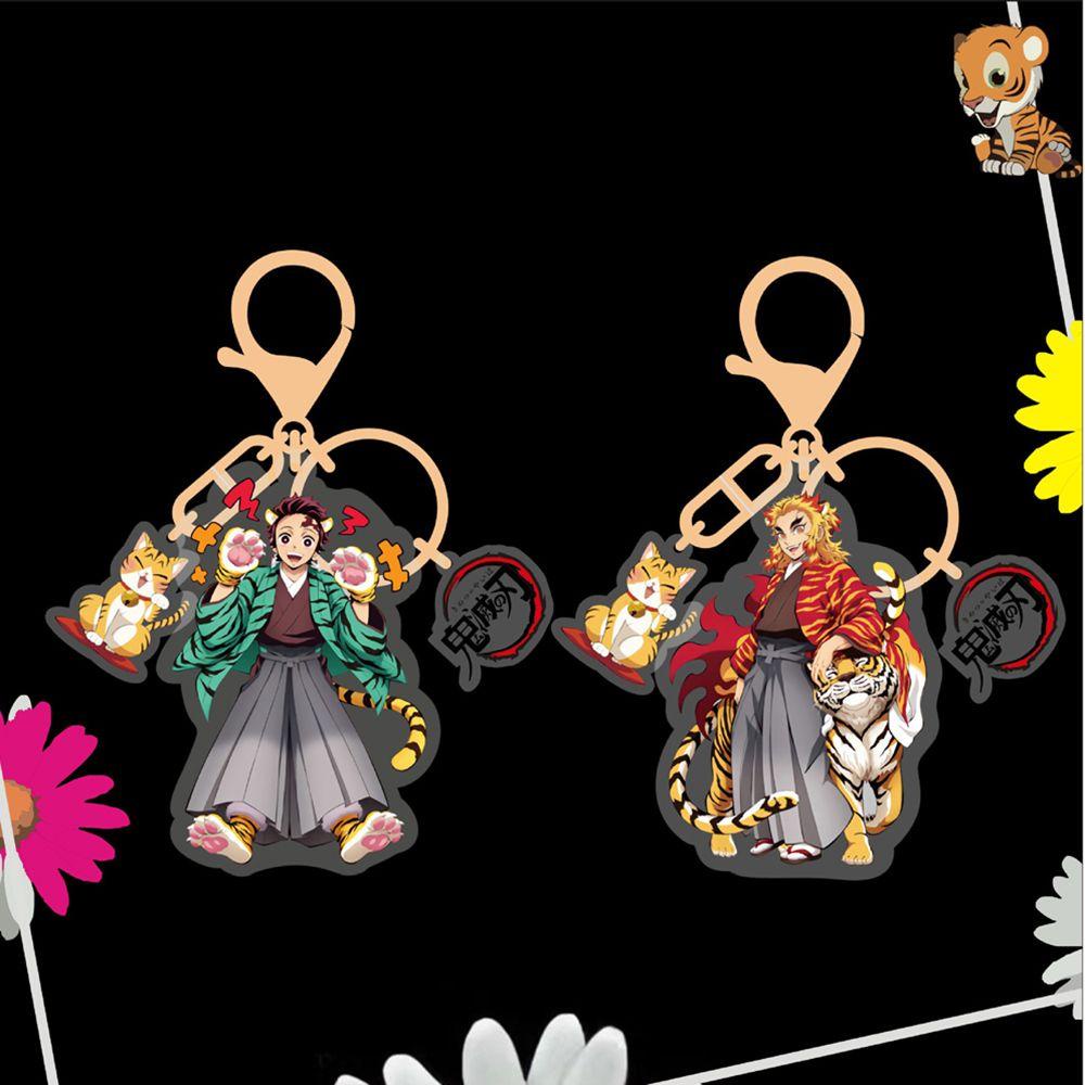 Mô Hình Nhân Vật Rengoku Kamado Nezuko Hoạt Hình Demon Tanjirou 15H Bằng Acrylic Trang Trí Xe Hơi