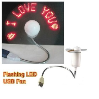 Quạt USB 2 cánh chạy chữ led