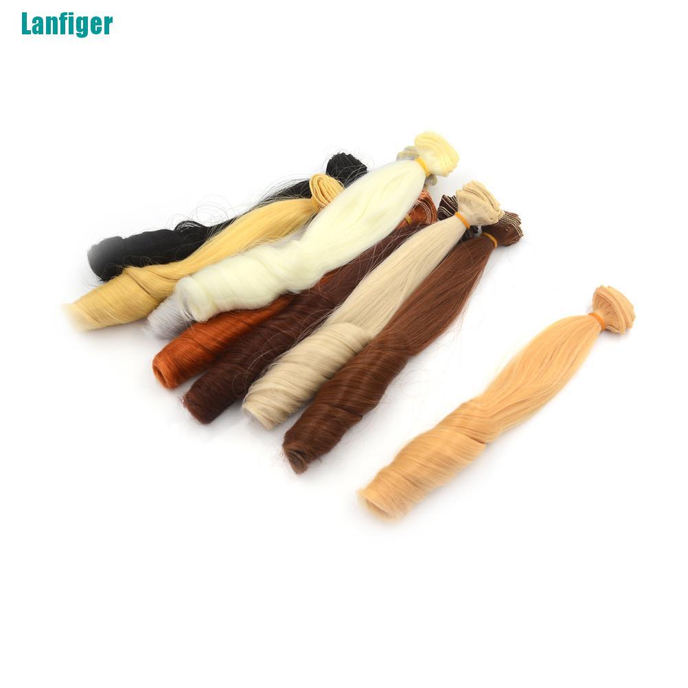 Tóc Giả Xoăn Tự Nhiên Dày 20cm Cho Búp Bê Tỉ Lệ 1 / 3 1 / 4 1 / 6