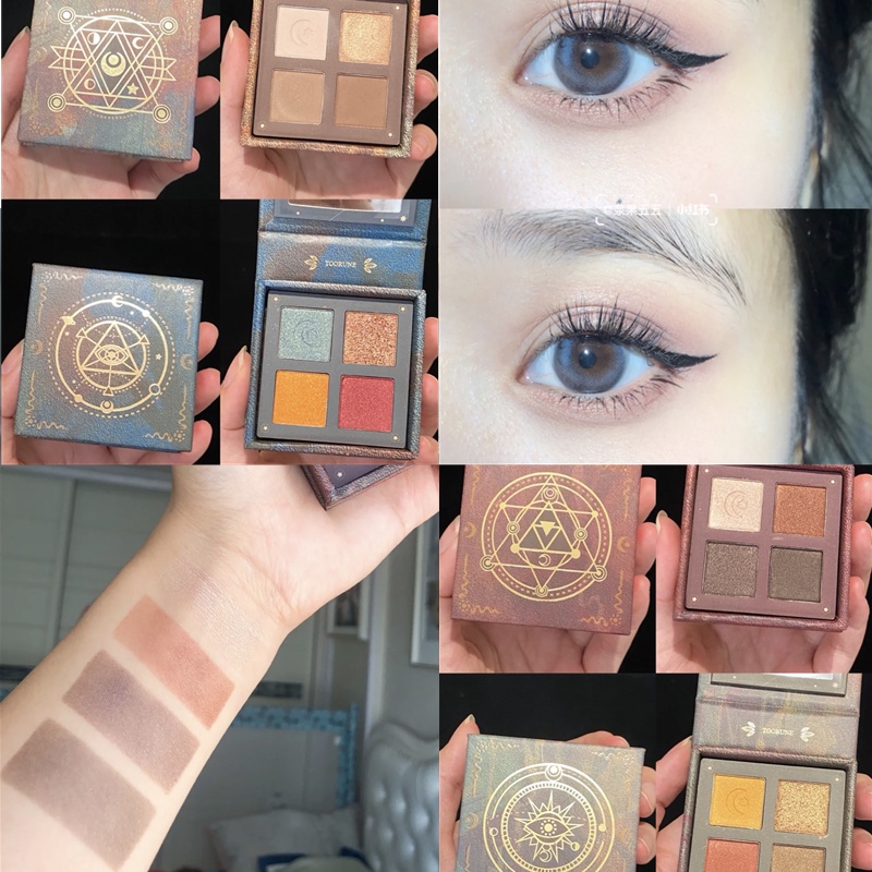 Bảng Phấn Mắt TOORUNE 4 ô siêu đẹp_HÀNG HOT