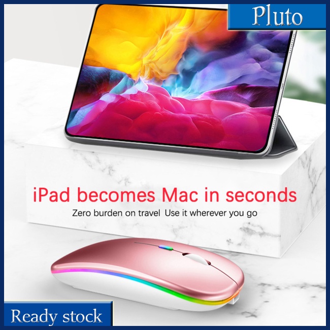 Mới Chuột Không Dây Bluetooth 2.4g Có Đèn Led Nền Dành Cho Game Thủ