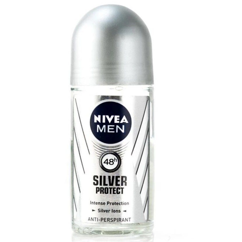 Lăn ngăn mùi nam phân tử bạc NIVEA Men Silver Protect 50ml (Thái Lan)