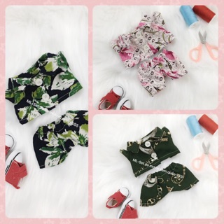 Outfit doll 20cm - Set áo sơ mi kèm quần 222/333/555