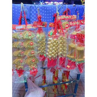Bộ 20 dây treo tài lộc trang trí tết cây đào, liễn treo tết
