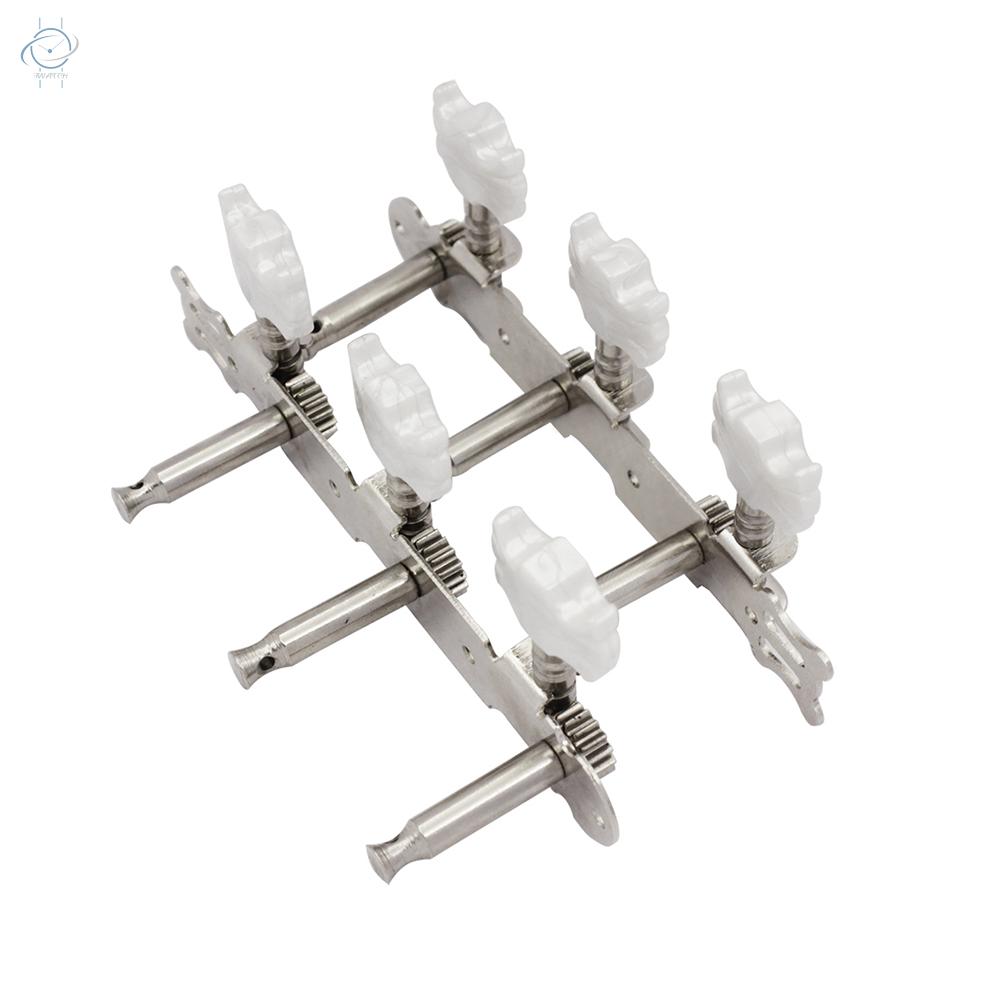 ♫2pcs Folk Guitar Machine Head Knobs Guitar String Tuning Pegs Tuner Guitar Tuning Keys Silver Color