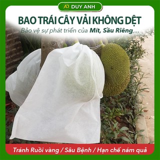 Túi bọc trái cây Mít chống côn trùng có dây rút 45x60cm loại 100 Túi bao Mít Duy Anh