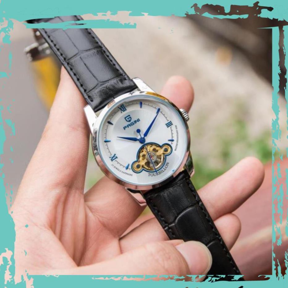 Đồng Hồ Nam PAGINI PA19966 - Đồng hồ cơ automatic lộ máy hàng chính hãng, Bảo hành 5 năm