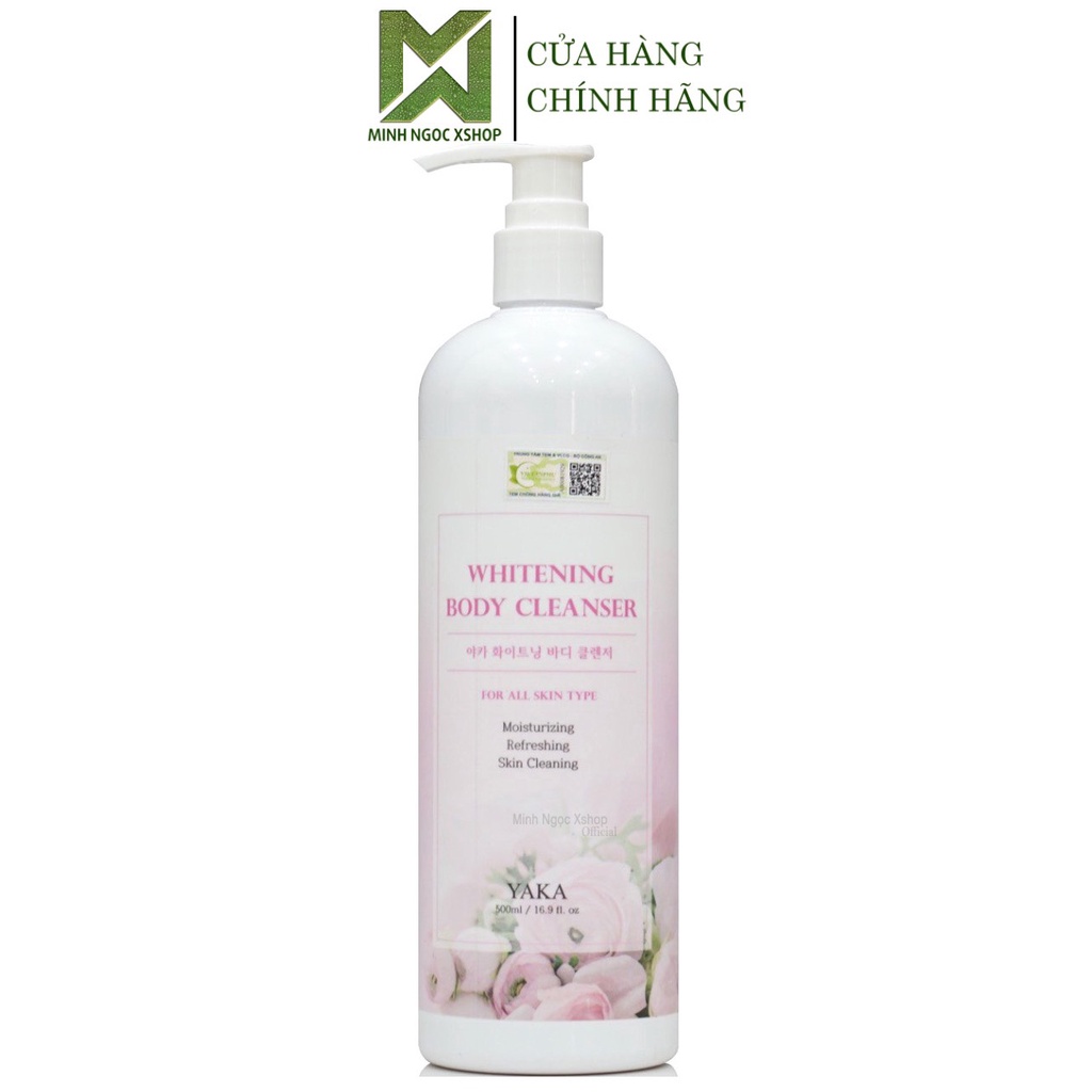 Sữa tắm trắng da hương nước hoa YAKA Whitening Body Cleanser 500ml