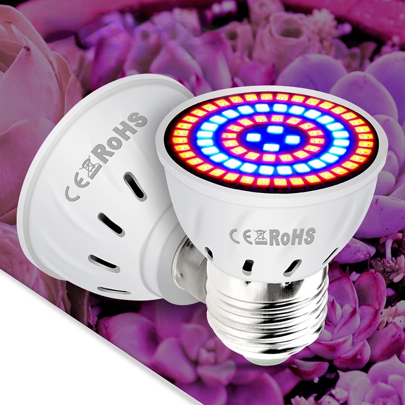 Bóng Đèn LED E27/E14 Kích Thích Tăng Trưởng Cho Cây Phát Triển Trong Nhà Tiện Dụng