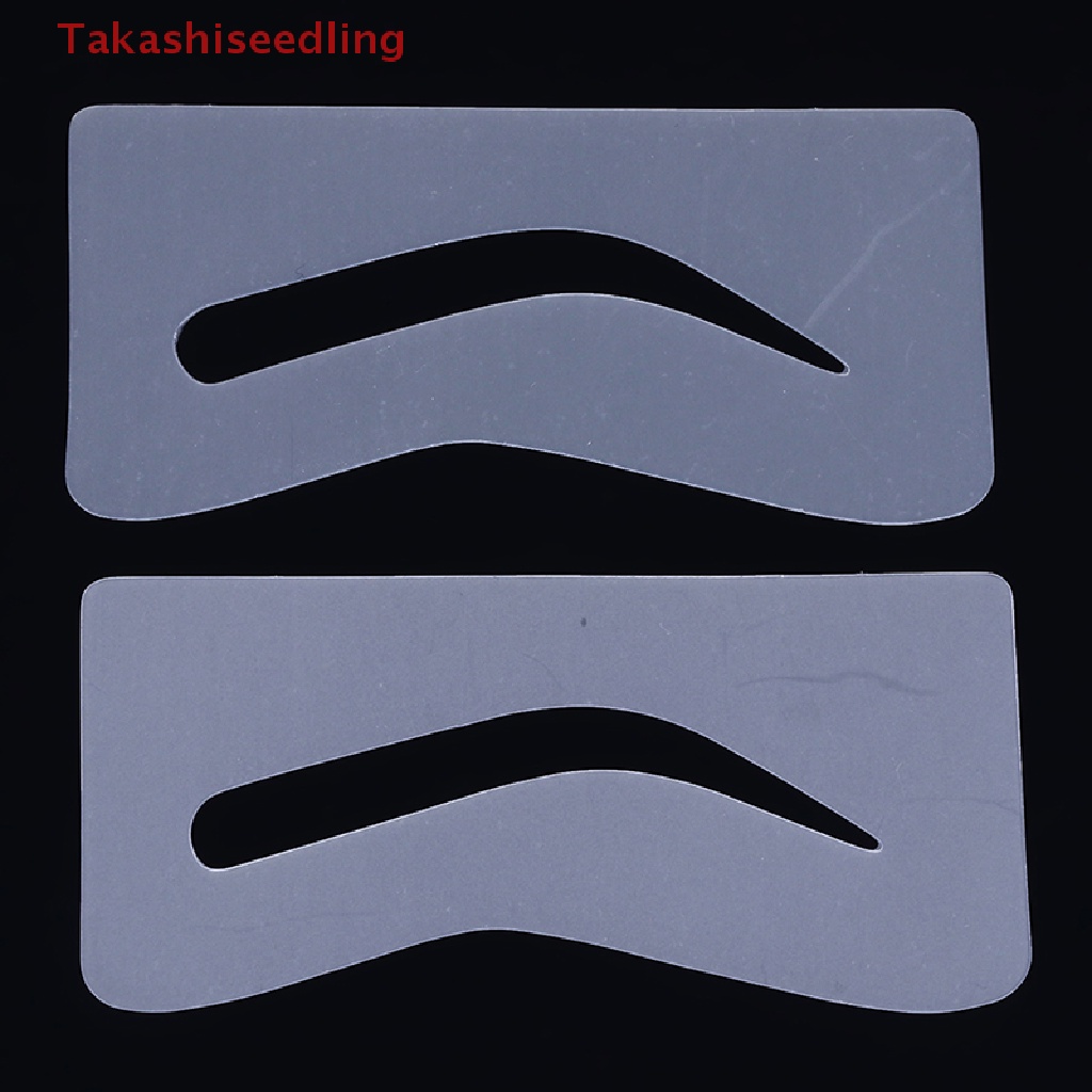 (Takashiseedling) 10 Pairs Eyebrow Shaper Shaping Stencil Grooming Charm Brow Card Template Makeup