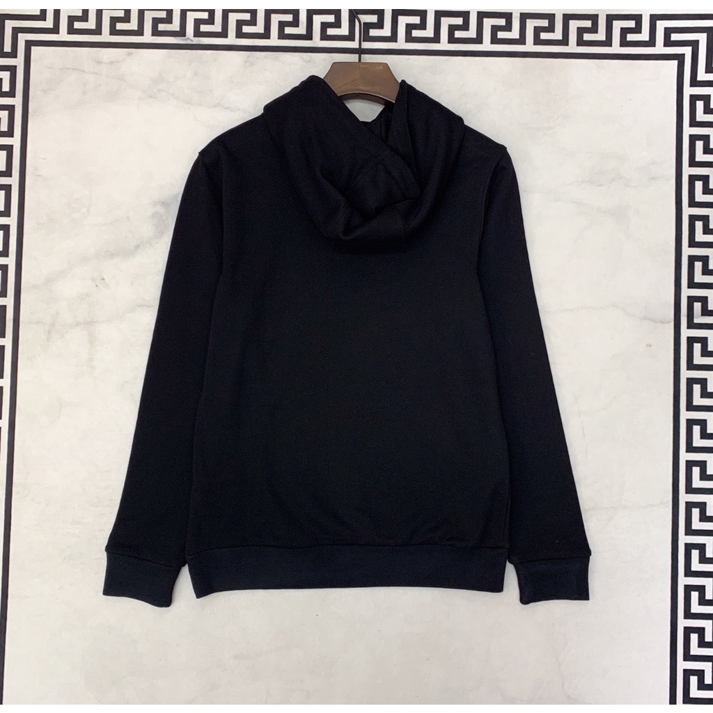 Sa1nt LAURENT 2021 Áo sweater cotton có mũ trùm in ảnh mới mùa thu đông 2020 không sử dụng vải cotton có mũ trùm đầu cho nam