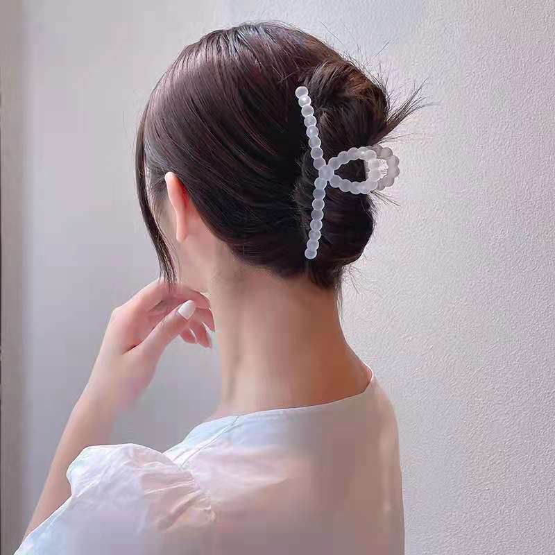 Kẹp Tóc Càng Cua Màu Kẹo Nhám Trong Suốt Phong Cách Hàn Quốc Đơn Giản Thời Trang Mùa Hè Dành Cho Nữ