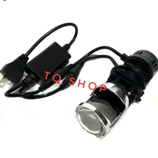 Đèn led bi cầu mini chân h4 RTD M01B giá rẻ 2019, 2020, có video test
