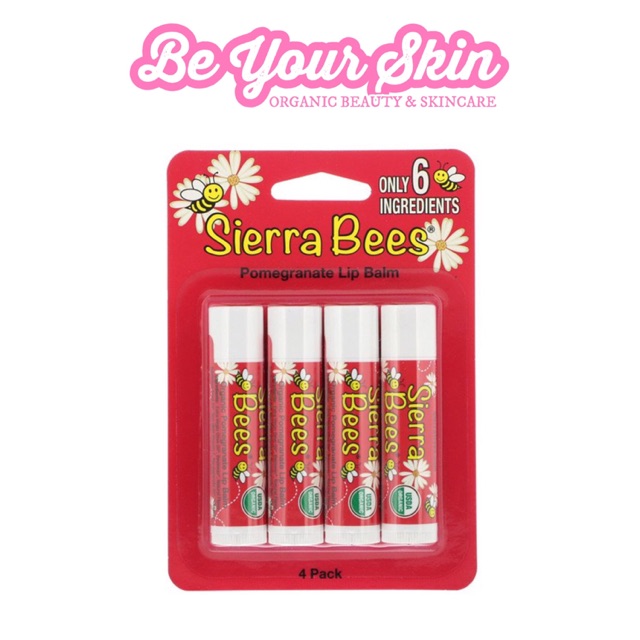 Son dưỡng môi hữu cơ Sierra Bees hương lựu