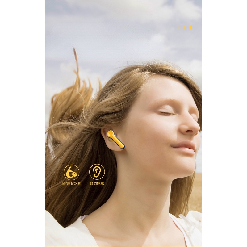 Tai nghe Bluetooth không dây Pro12 thiết kế hình Minion dễ thương