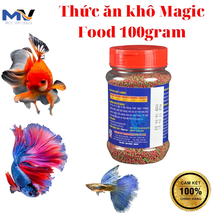 Thức ăn khô Magic Food dành cho cá cảnh hộp 100gram